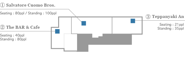 XEX TOKYO Floor map