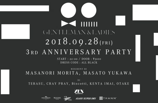 GENTLEMAN & LADIES - 3rd ANNIVERSARY PARTY !