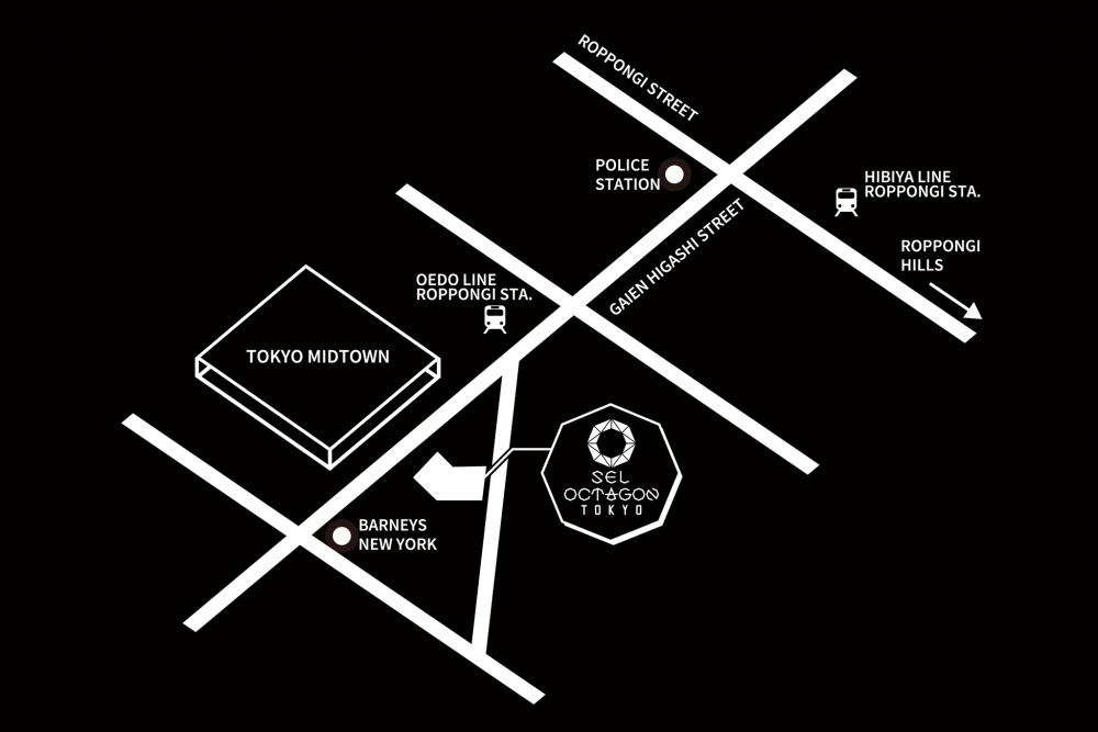 SEL OCTAGON TOKYO MAP