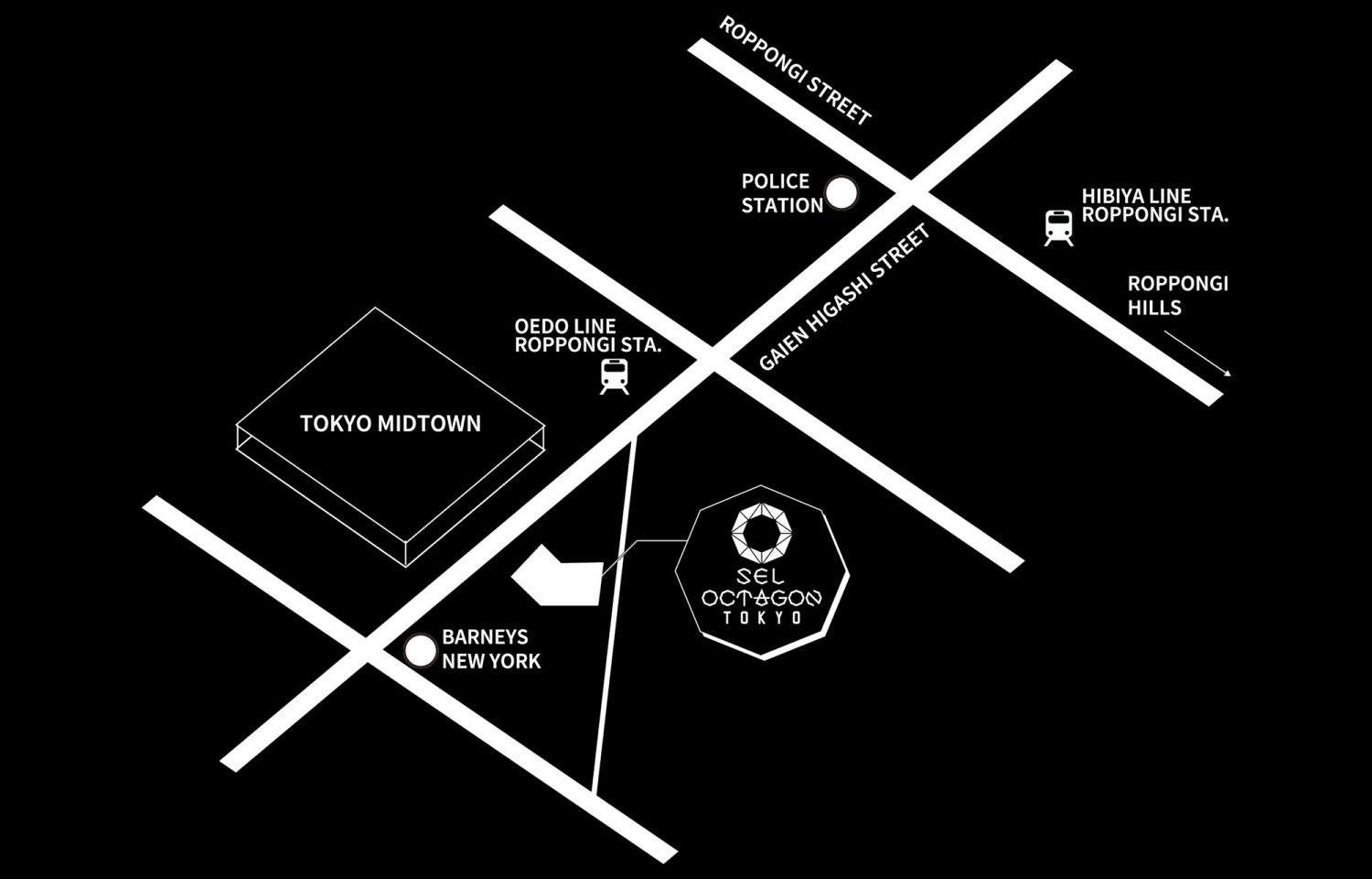 SEL OCTAGON TOKYO MAP