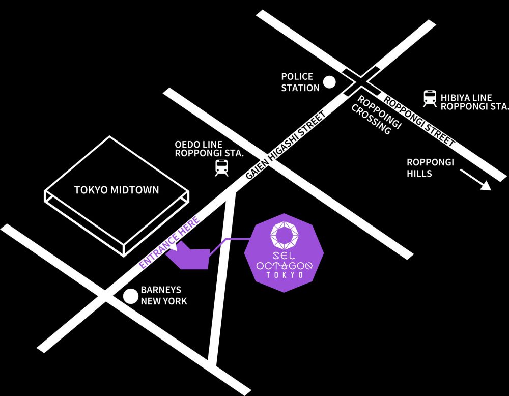 SEL OCTAGON TOKYO ACCESS MAP