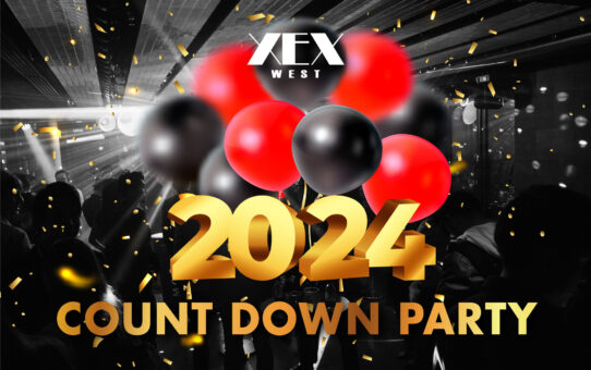 12月31日 (日) 22:30～『2024 COUNTDOWN PARTY』開催 ＜XEX WEST / The BAR＞