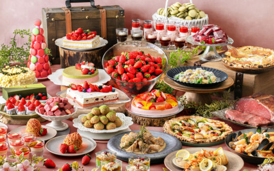 「XEX Spring Buffet 2026」フレッシュ苺食べ放題＆苺スイーツ×本格イタリアン約60種