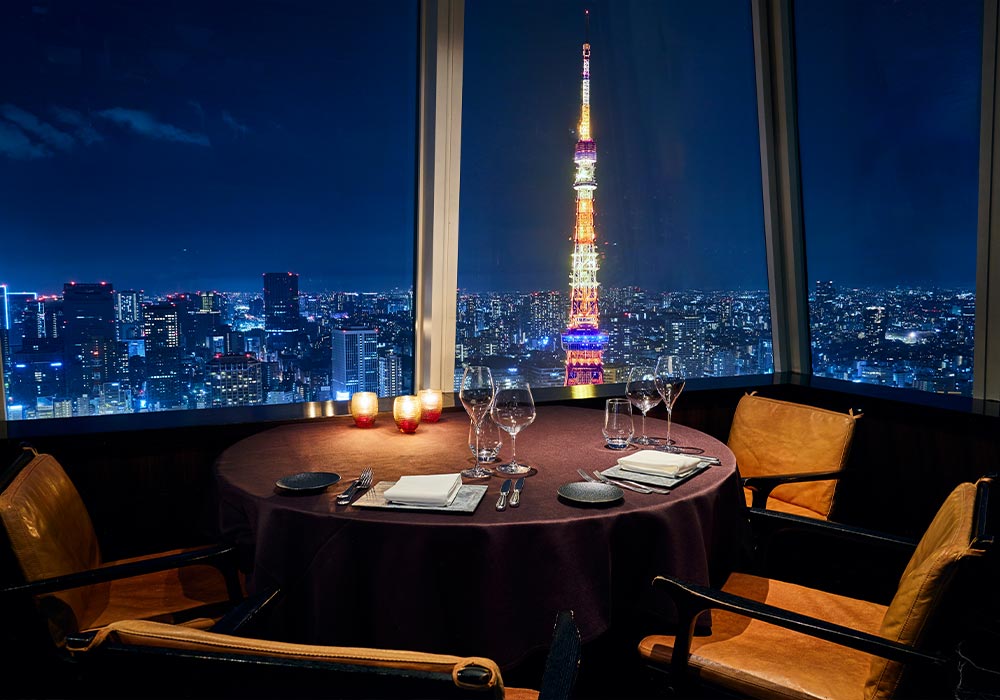 東京タワーを望む絶景空間